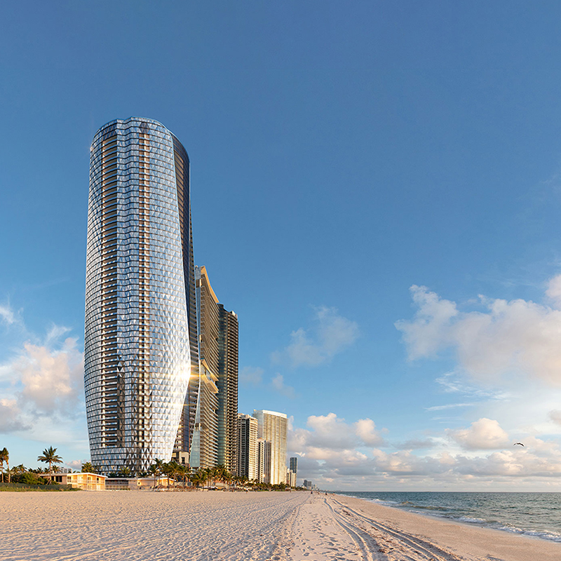 Bentley Residences — 61-story oceanfront tower in Sunny Isles Beach by Dezer Development